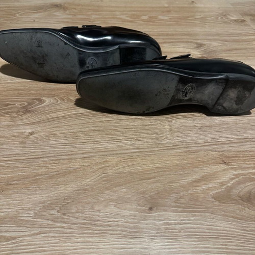 Prada leather men's shoes with adjustable Velcro straps like new
