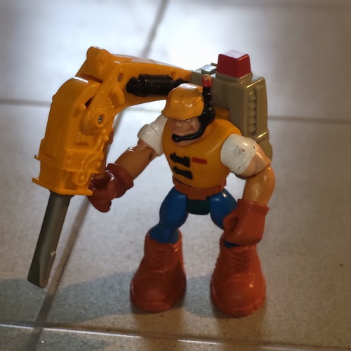 Fisher-Price Rescue Heroes Jack Hammer figure like new, 1997