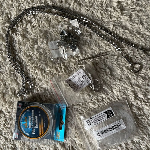 Bag making set new with fishing line, chain and clasps