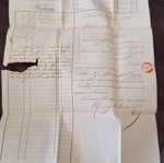 French letter from 1848 used with two stamps, financial correspondence