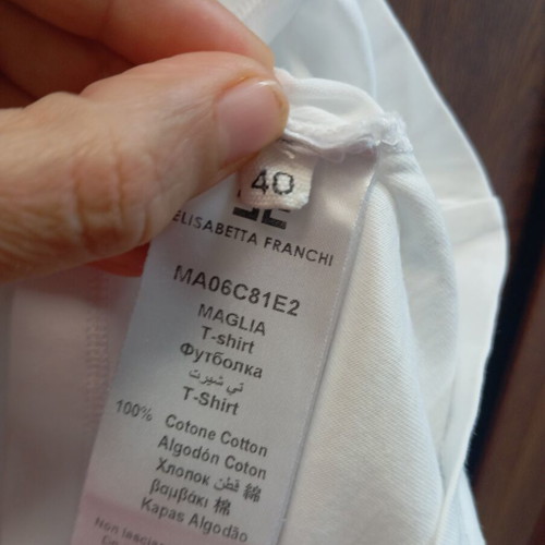 Elisabetta Franchi t-shirt size S like new, white