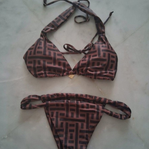 Shein swimsuit like new, black and brown, size M