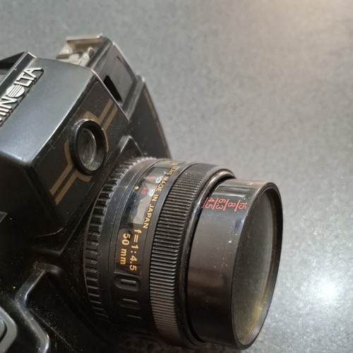 Minolta 35mm Analog Camera with External Flash like new