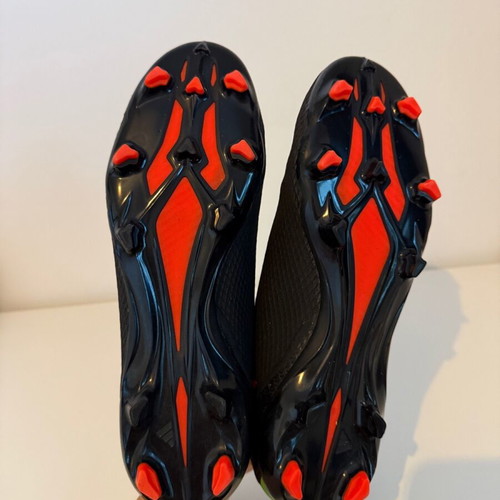 Adidas X Speedportal.3 LL FG football boots used, black and orange, size UK 10