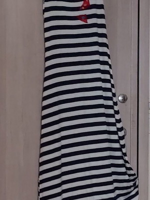 Cotton navy dress new, youthful, size M