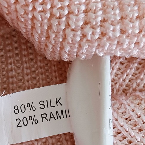 Silk Vintage Luxury Sweater like new, pink, size S