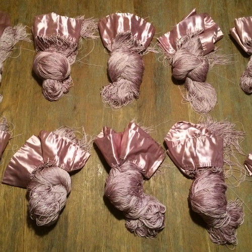 10 x STRING/CROSIA CURTAINS LILAC - LIGHT PURPLE/EGGPLANT