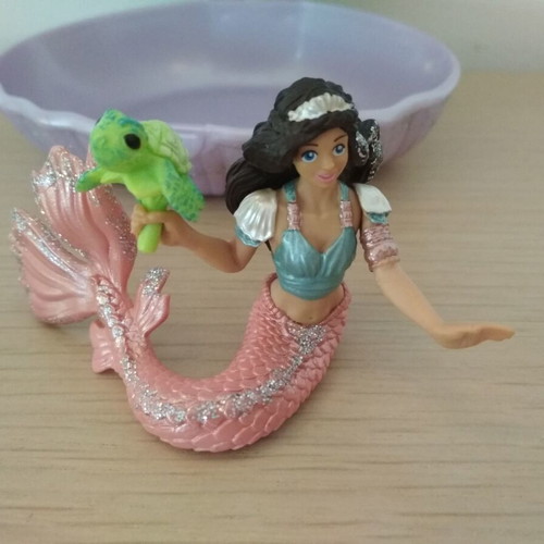 Schleich Bayala mermaid like new with turtle and musical instrument