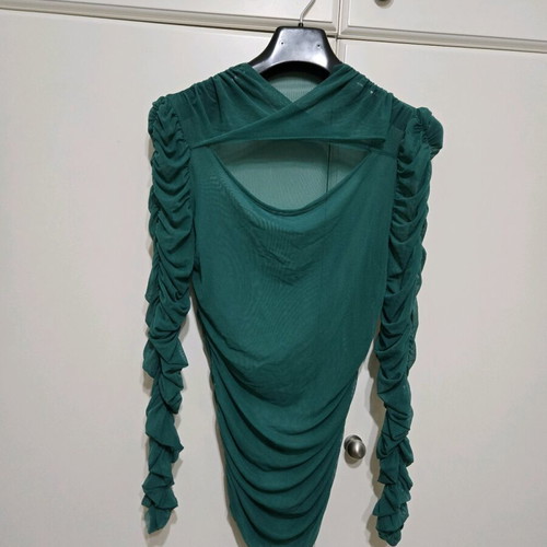 Tulle blouse like new, green, size Small/Medium
