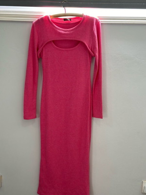 LULU Midi Maxi Dress New One Size Pink