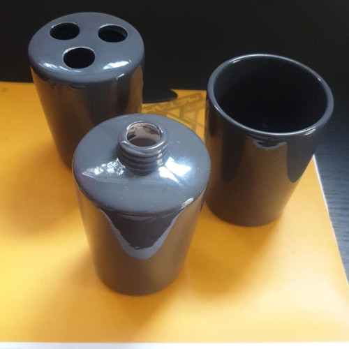 Ceramic bathroom set gray used