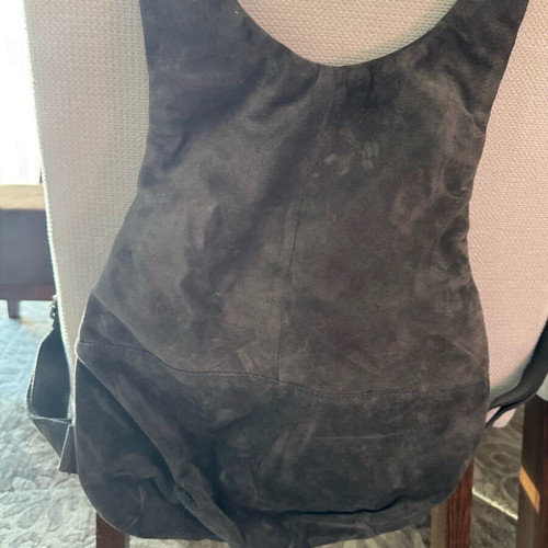 Glamazons gray suede backpack like new with inner zipper