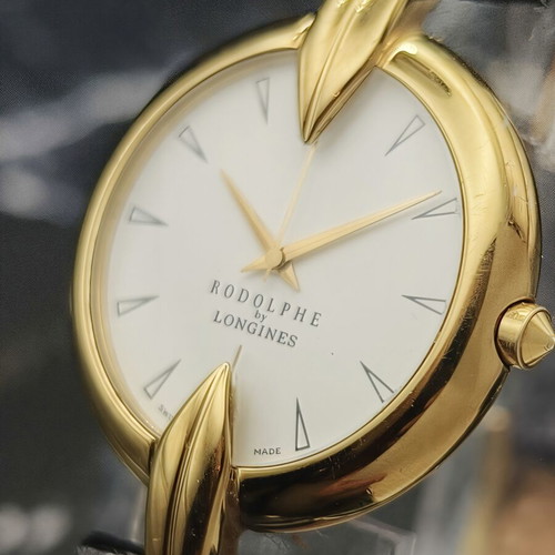 Rodolphe by Longines Swiss Quartz wristwatch, gold tone