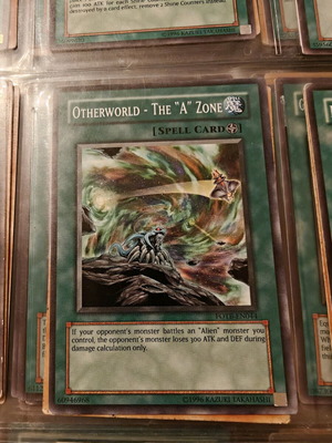 Yu-Gi-Oh card Otherworld the A zone like new