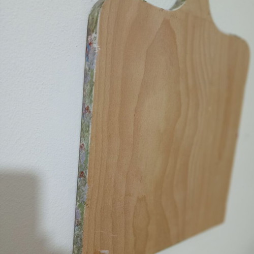 Decorative handmade cutting board with decoupage, new, wooden