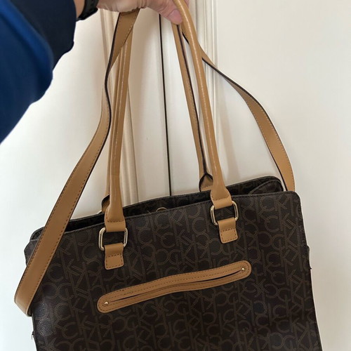 Calvin Klein brown handbag like new