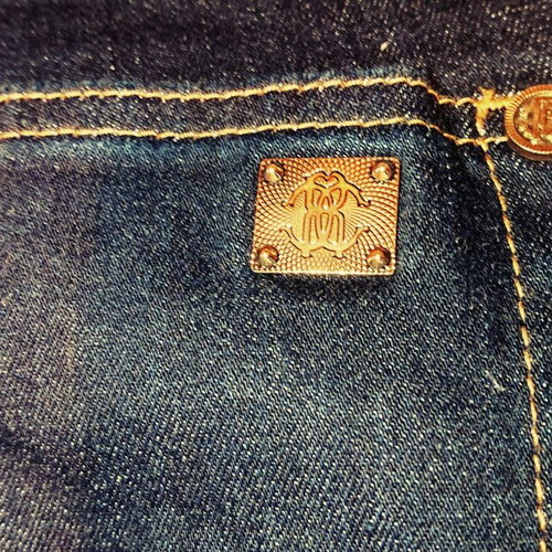 Roberto Cavalli jeans like new, dark blue, sizes S and M
