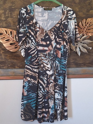 Vintage Roberto Cavalli ελαστικό ντραπέ κοκτέιλ φόρεμα μέγεθος M, σαν καινούργιο