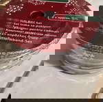  Ασημί σέτ κορδέλες δώρων 3 τεμ. Μήκος 5 μέτρα Melinera