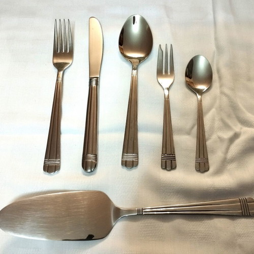 Elegant Lines cutlery set 52 pieces vintage stainless steel