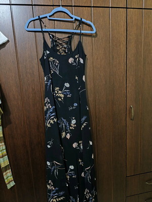 Dress like new, black with multicolor pattern, sizes S and M