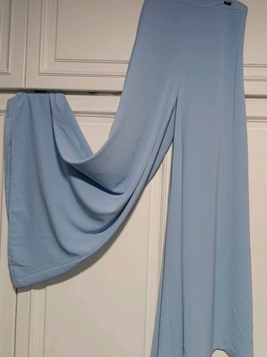 Iraklis Pantsios Blue Wide-Leg Pants Size Small New