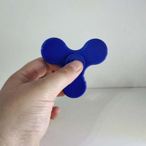Fidget spinner blue, new, 3D printed