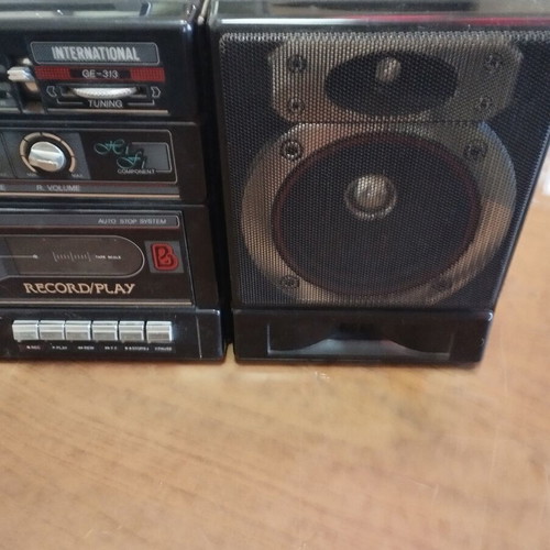International radio cassette player used, detachable speakers