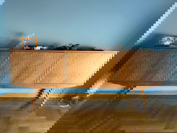 Μπουφές ξύλινος χειροποίητος ρετρό Μ200, Υ75, Β40