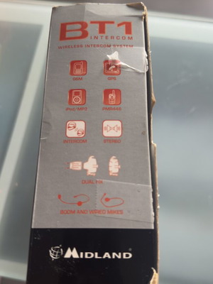 Midland MT1 Intercom used, one battery needs replacement