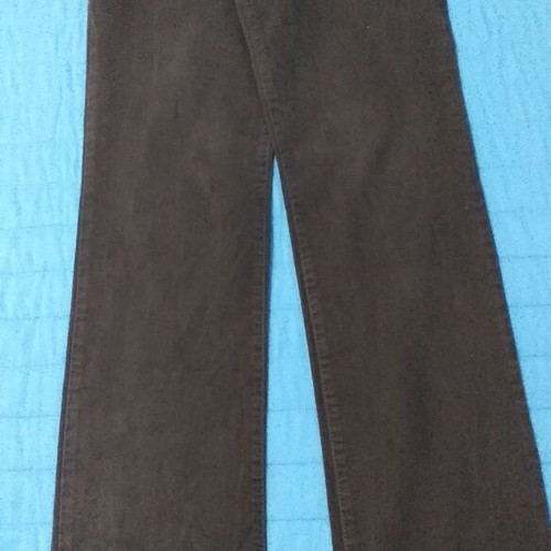 Sarah Lawrence women's pants used, size 8, dark brown, five-pocket