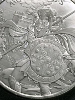 1oz Achilles .999 Silver new in protective capsule