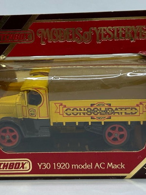 Matchbox 1984 Models of Yesteryear Y-30 1920 Model AC Mack Consolidated like new