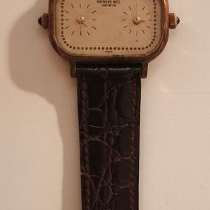 Raymond Weil Genève Dual Time 520 wristwatch used, gold tone, women's