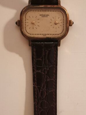 Raymond Weil Genève Dual Time 520 wristwatch used, gold tone, women's