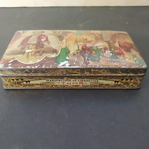 TUMA Argolis vintage tobacco tin box 1900-1910