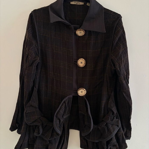 Brown shirt cottage style used in excellent condition