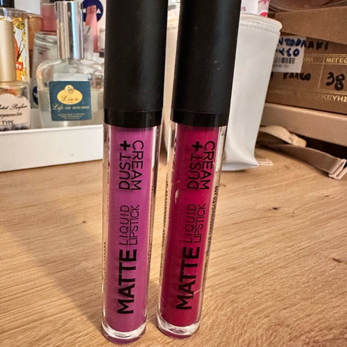 Matte Liquid Lipstick from dust and cream like new, 2 pieces
