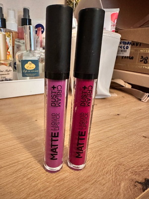 Matte Liquid Lipstick from dust and cream like new, 2 pieces