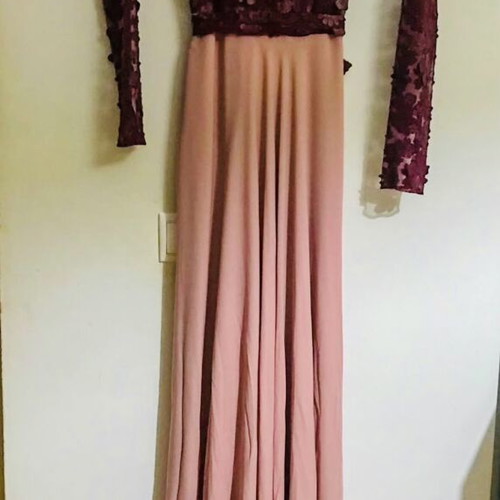 Wedding dress A-Style new, purple, size M