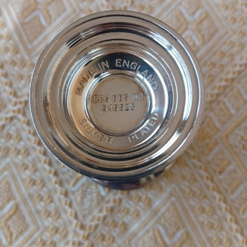 Tudor vase used, silver-plated, collectible miniature