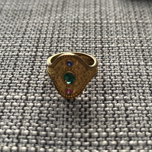 Byzantine gold-plated ring new
