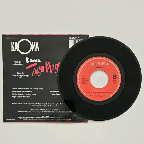 Kaoma Danca Tago Mago 7" vinyl single like new, French edition 1991