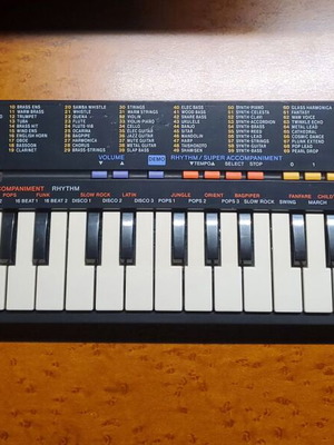 Casio SA-1 keyboard used, PCM sounds (1989)