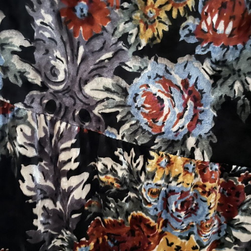 Boho Floral Maxi Skirt like new, velvet, size M