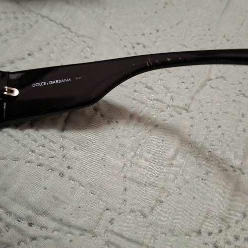 Dolce & Gabbana women's sunglasses used, oval black frame