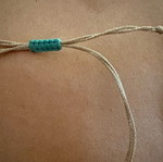 Bracelet from Mykonos handmade, new, turquoise