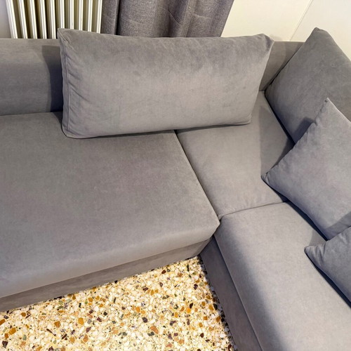 Multifunctional living room sofa with stain-resistant fabric