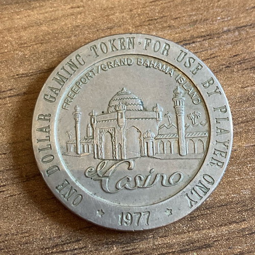Casino token 1977 used