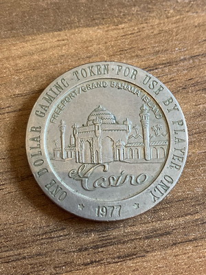 Casino token 1977 used